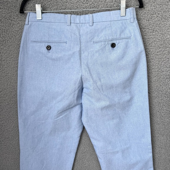 J‎ Crew Dress Pants Mens 29x32 Blue Ludlow Slim Flat Front Cotton Trouser Preppy - Picture 10 of 14
